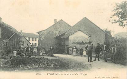 CPA FRANCE 74 "Feigères, intérieur du village "