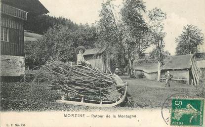 CPA FRANCE 74 "Morzine, retour de la Montagne"