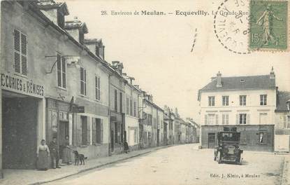 / CPA FRANCE 78 "Ecquevilly, la grande rue "