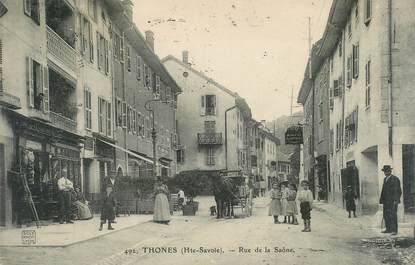 CPA FRANCE 74 "Thones, rue de la Saône"
