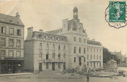 CPA FRANCE 50 "Coutances, Hotel de ville inauguré le 15/09/1907"