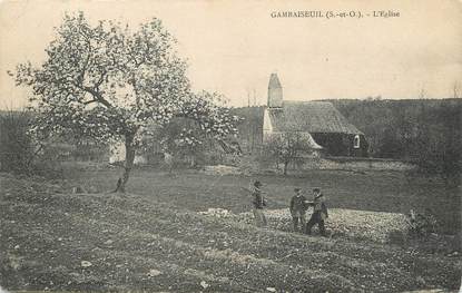 / CPA FRANCE 78 "Gambaiseuil, l'église"