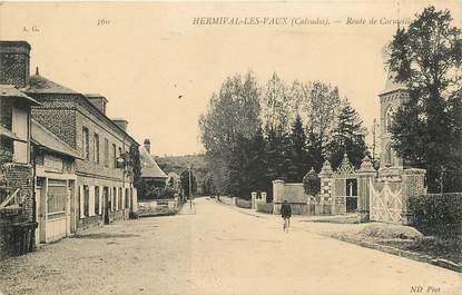 CPA FRANCE 14 "Hermival les Vaux, Route de Cormeille"