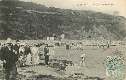 CPA FRANCE 50 "Carteret, la plage à l'heure du bain"