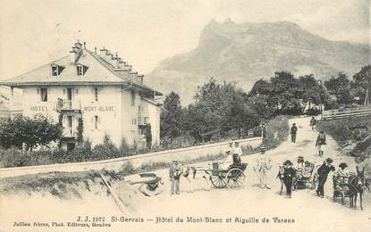 CPA FRANCE 74 "Saint Gervais, Hotel du Mont Blanc et aiguille de Varens"
