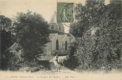 / CPA FRANCE 78 "Issou, le chemin de l'église"
