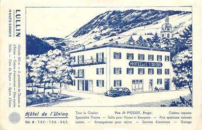 CPA FRANCE 74 "Lullin, Hotel de l'Union""