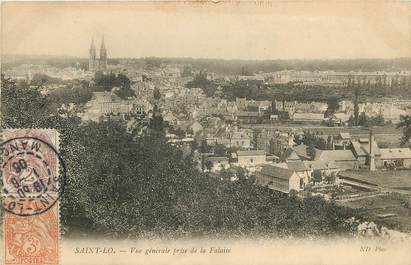 CPA FRANCE 50 "Saint Lo, vue générale prise de la Falaise"