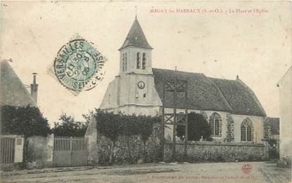 / CPA FRANCE 78 "Magny les Hameaux, la place et l'église"