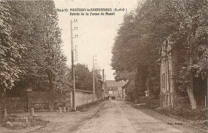 / CPA FRANCE 78 "Montigny le Bretonneux, entrée de la ferme du Manet"