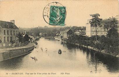 CPA FRANCE 50 "Saint Lo, vue sur la Vire prise du Pont"