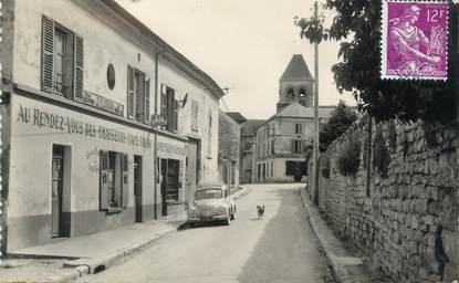 / CPSM FRANCE 78 "Oinville sur Montcient, la grande rue et l'église"