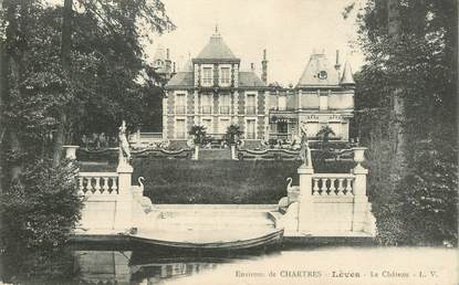 CPA FRANCE 28 "Env. de Chartres, Lèves, le chateau"