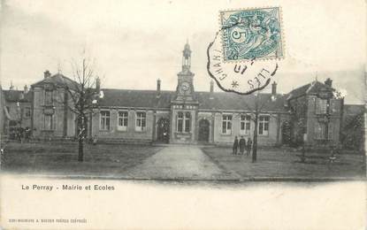 / CPA FRANCE 78 "Le Perray, mairie et écoles"