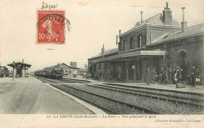 CPA FRANCE 28 "La Loupe, la gare" / TRAIN