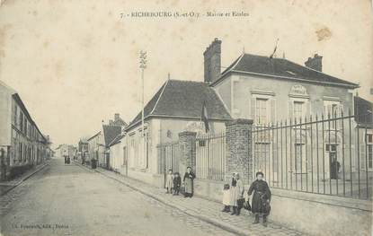 / CPA FRANCE 78 "Richebourg, mairie et écoles"