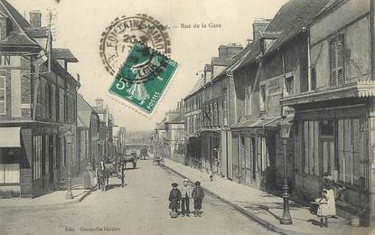 CPA FRANCE 28 "La Loupe, rue de la gare"