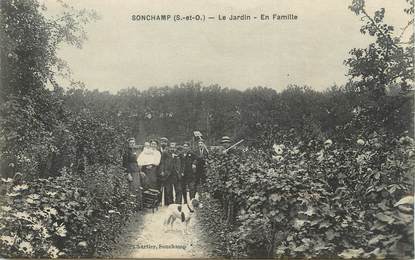 / CPA FRANCE 78 "Sonchamp, le jardin"