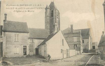 / CPA FRANCE 78 "Saint Martin de Brethencourt, l'église et la mairie"