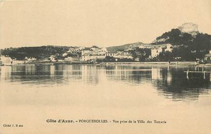 CPA FRANCE 83 "Porquerolles, vue prise de la villa des Tamaris"