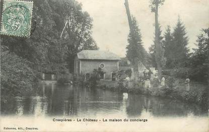 / CPA FRANCE 78 "Crespières, le château, la maison du concierge"