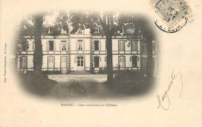 CPA FRANCE 28 "Manou, cour intérieure du Chateau"