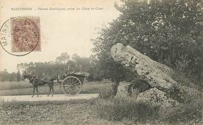 CPA FRANCE 28 "Maintenon, pierres druidiques" / DOLMEN