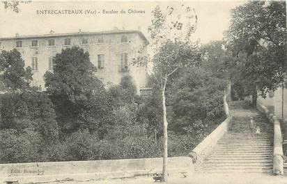 CPA FRANCE 83 "Entrecasteaux, escalier du chateau"
