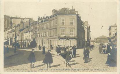 / CPA FRANCE 87 "Limoges, les bld Georges Perrin et de Fleurus"