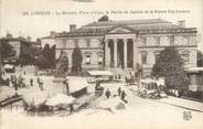 87 Haute Vienne CPA FRANCE 87 "Limoges, le marché, place d'Aine, le palais de Justice et la statue Gay Lussac"