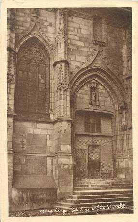 / CPA FRANCE 87 "Vieux Limoges, portail de l'église Saint Michel"