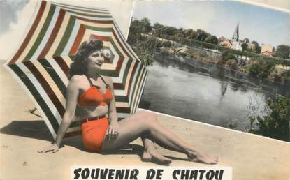 / CPSM FRANCE 78 "Souvenir de Chatou"