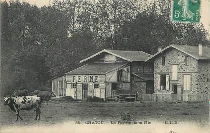 / CPA FRANCE 78 "Chatou, la ferme dans l'Ile"