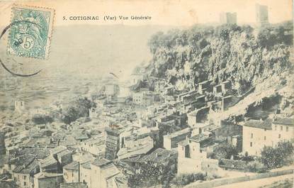 CPA FRANCE 83 "Cotignac, une vue générale"