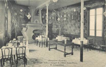 / CPA FRANCE 78 "Dampierre, la grande Salle à manger de l'hôtel Saint Pierre"
