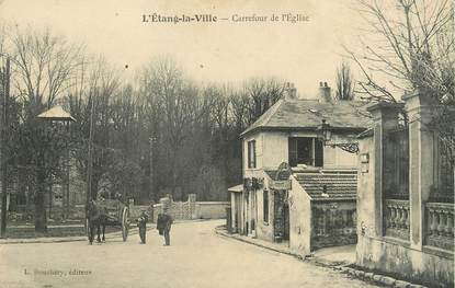 / CPA FRANCE 78 "L'Etang la Ville, carrefour de l'église"