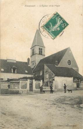 / CPA FRANCE 78 "Elancourt, l'église et la place"