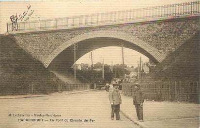 / CPA FRANCE 78 "Hardricourt, le pont du chemin de fer"