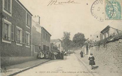 / CPA FRANCE 78 "Jouy en Josas, rue Adançon et la maison Rose"