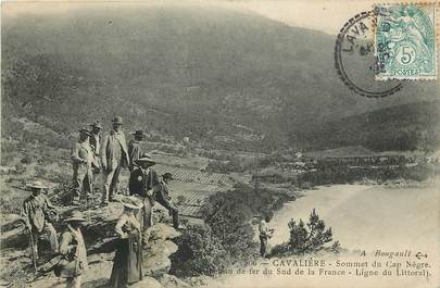 CPA FRANCE 83 "Cavalière, sommet du Cap Nègre, chemin de fer du sud de la France"