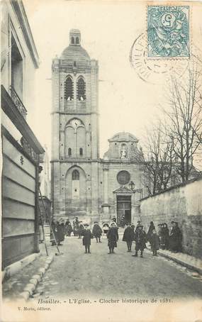 / CPA FRANCE 78 "Houilles, l'église, clocher historique"