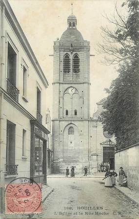 / CPA FRANCE 78 "Houilles, l'église et la rue Hoche"