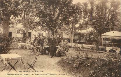 / CPA FRANCE 78 "L'Hautil Triel, closerie des tilleuls, le jardin"