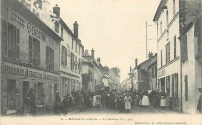 / CPA FRANCE 78 "Mezières sur Seine, la grande rue, Est"