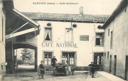 CPA FRANCE 38 "Sardieu, café nationale"
