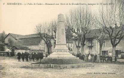 CPA FRANCE 38 "Sermérien, monument aux morts"