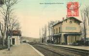 38 Isere CPA FRANCE 38 "Saint Quentin Fallavier, la gare" / TRAIN