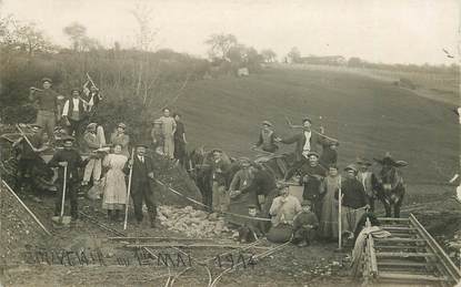 CARTE PHOTO FRANCE 38 "Saint Julien de l'Herms, 1914"