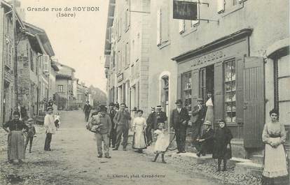 CPA FRANCE 38 "Roybon, la grande rue"