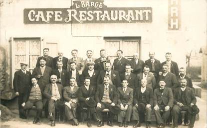 CARTE PHOTO FRANCE 38 "Saint Prim, Café restaurant L. Barge"